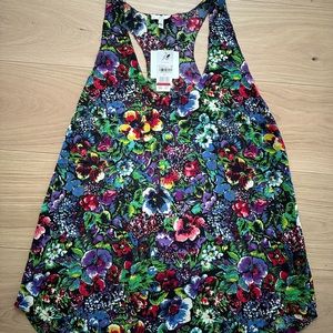 NWT Joie floral silk tank size medium